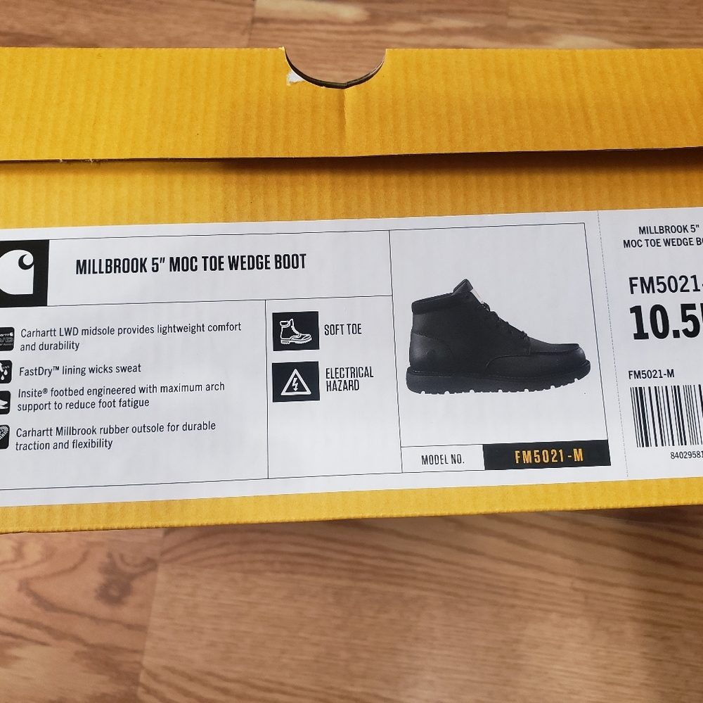 Carhartt black boots (Never used) 10.5 - Picture 3 of 4